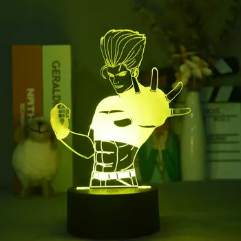 Персонажи King of Fighters 3D Illusion Настольная Лампа Creative Gamer Должна Иметь светодиодные Сенсорные Лампы Сенсорного управления Подсветкой стола