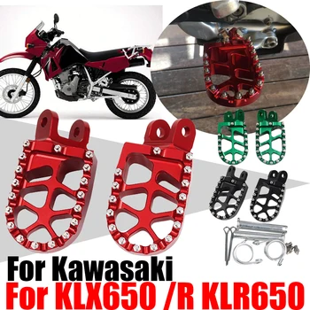 Подставка Для ног Для Мотокросса Подножки Подножки Для Ног Запчасти Для Педалей Kawasaki KLX650R KLR650 KLR 650 KLX650 KLX 650 R KLX 650R Аксессуары