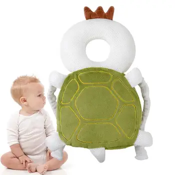 Подушка для защиты головы ребенка, Рюкзак для защиты головы малыша и младенца, Регулируемая Дышащая защита от столкновений в форме черепахи