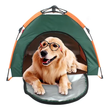 Портативная уличная палатка для домашних животных, Автоматический Кошачий Домик, Собачья будка, защита от дождя и солнца, Автомобильная складная палатка для собак