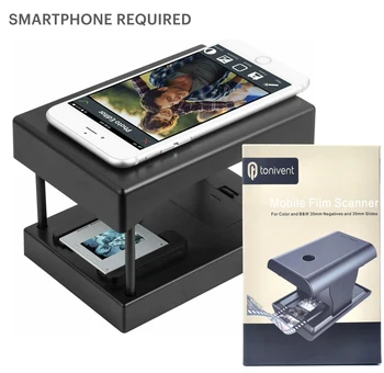 Портативный сканер слайдов пленки мобильного телефона 35/135 мм Преобразует негативы слайдов 35 мм в цифровую фотографию для Andriod IOS