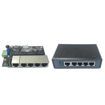 Промышленный модуль коммутатора Ethernet с 5 неуправляемыми портами 10/100/1000 Мбит/с Плата PCBA OEM с автоматическим определением портов Плата PCBA OEM Материнская плата