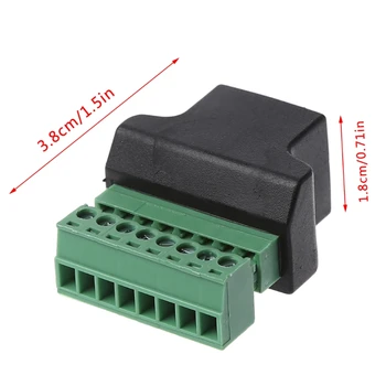 Разъем Ethernet RJ45 с 8-контактным винтовым клеммным разъемом Для цифрового видеонаблюдения