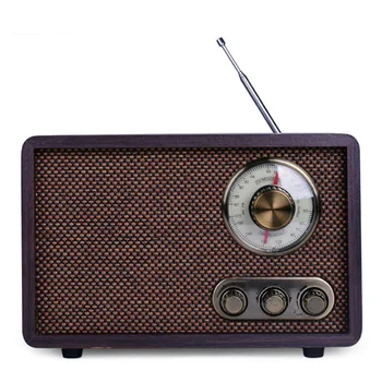 Ретро настольный радиоприемник FM/AM bluetooth-радиоприемник с двумя двухдиапазонными антикварными деревянными старомодными полупроводниковыми бытовыми колонками