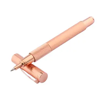 розово-золотая ручка-роллер с металлическими чернилами, Элегантная фирменная милая ручка, Канцелярские принадлежности, школьные принадлежности для письма