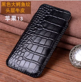 Роскошный Чехол из натуральной кожи крокодила для Apple Iphone 13 12 Pro Max Mini Cases с чехлом для телефонной книги, сумки с магнитными чехлами