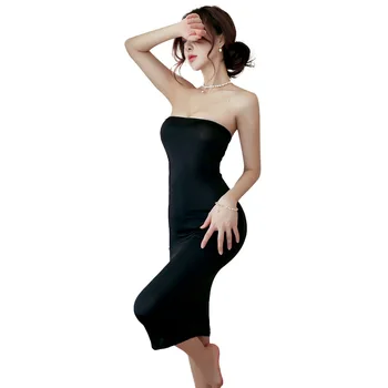Самая красивая цельная юбка, Благородный темперамент, черный, белый и серый, трехцветные Дополнительные корейские секс-аксессуары
