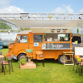 Самый продаваемый американский винтажный грузовик с едой с полностью оборудованной кухней, кофейный фургон, тележка для хот-догов и мороженого, полностью оборудованный грузовик с едой