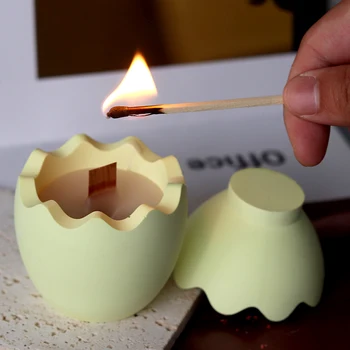 Силиконовая форма для яиц для Ароматических свечей, банка с крышкой, Гипсовая смола, Эпоксидная форма, Коробка для хранения ювелирных изделий ручной работы, Бетонная Цементная форма