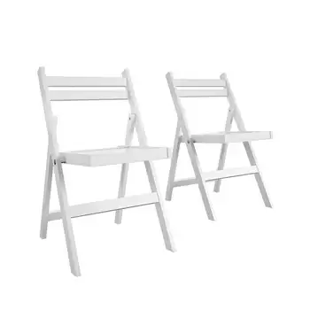 Складной деревянный стул, серый, 2-