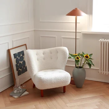 Современный диван-кресло для одного человека, милый интернет-красный балкон, гостиная, кресло для отдыха, итальянский светильник