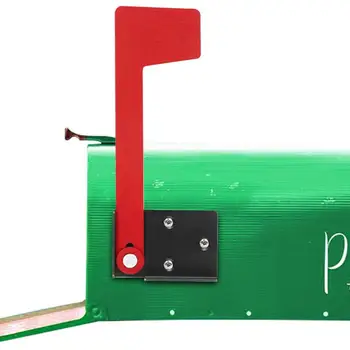 Стальной комплект сменных флагов для почтовых ящиков, повернутый на 90 градусов, нержавеющий металлический сменный флаг для почтового ящика, настенное крепление, флаг почтового ящика