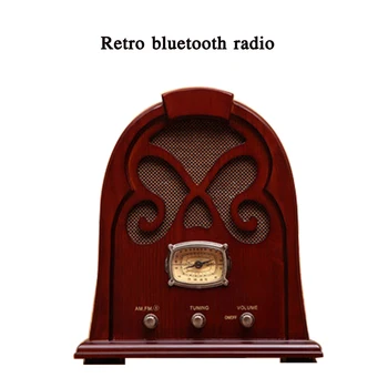 Старомодное ретро bluetooth-радио M8182 антикварное старомодное радио настольный деревянный динамик указатель динамика Классический стиль