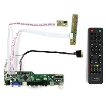ТВ HD MI VGA AV USB аудио ЖК-плата контроллера работает для разрешения 1024x600 A101AW06 LP101WSB N101L6-L0B ЖК-панель