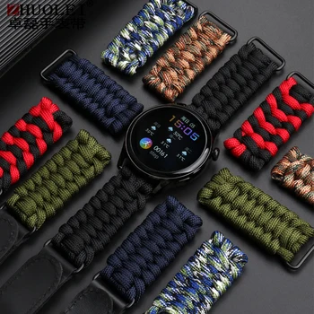 Тканый Нейлоновый Смарт-ремешок Для Huawei GT2 Pro watch3/3pro GT2e Ремешок Для часов Samsung S3 HONOR Сменный Ремешок 22 мм