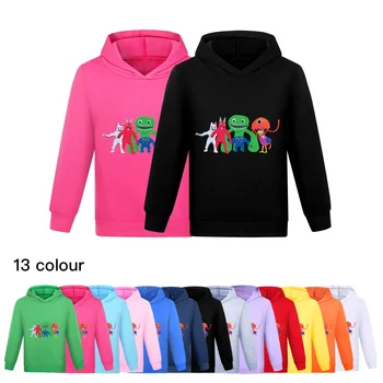 Толстовка Game Garden of Banban, детские пальто с капюшоном, Одежда для маленьких девочек, свитер с длинными рукавами для мальчиков-подростков, Детский пуловер, толстовка