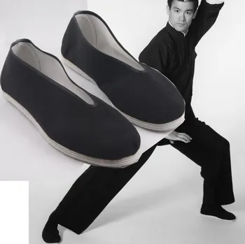 Хлопчатобумажная обувь zooboo хлопчатобумажная обувь пекинская обувь хлопчатобумажного производства двухслойная хлопчатобумажная обувь ручной работы на плоской подошве Kungfu
