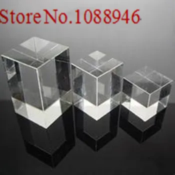 Хорошее Качество 10шт Crystal Cube K9 Crystal Blank Block Резной Белый Эмбриональный Материал для 3d лазерной гравировки Craft Art Подарочная награда