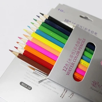 цветной карандаш 36'18 цветов, Водорастворимая Профессиональная ручка для художественной росписи, бесплатная доставка