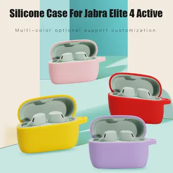 Чехол для наушников с защитой от падения Для Jabra Elite 4 Active Bluetooth, Беспроводные Наушники, Силиконовый Защитный Чехол Для Jabra Elite 3 Active