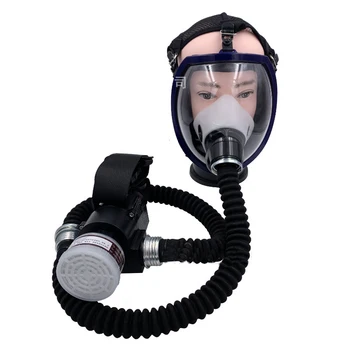 Электрическая система подачи воздуха с постоянным потоком воздуха, полнолицевой Противогаз, Респиратор, принадлежности для безопасности на рабочем месте, защитная маска