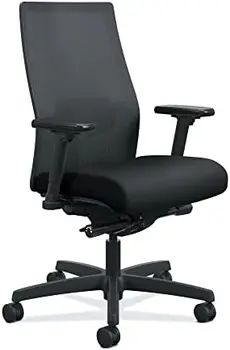 Эргономичное Офисное кресло Ignition 2.0 с Сетчатой спинкой с Синхронным откидыванием, Поясничной поддержкой, Поворотными колесами - Офисные Настольные Кресла для