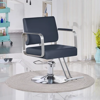 Эргономичное парикмахерское кресло для салона красоты, роскошная подставка для ног, Парикмахерское кресло для укладки, Мебель на колесиках, Салон красоты LJ50BC